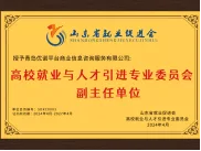 山东省就业促进会高校就业与人才引进专业委员会副主任单位